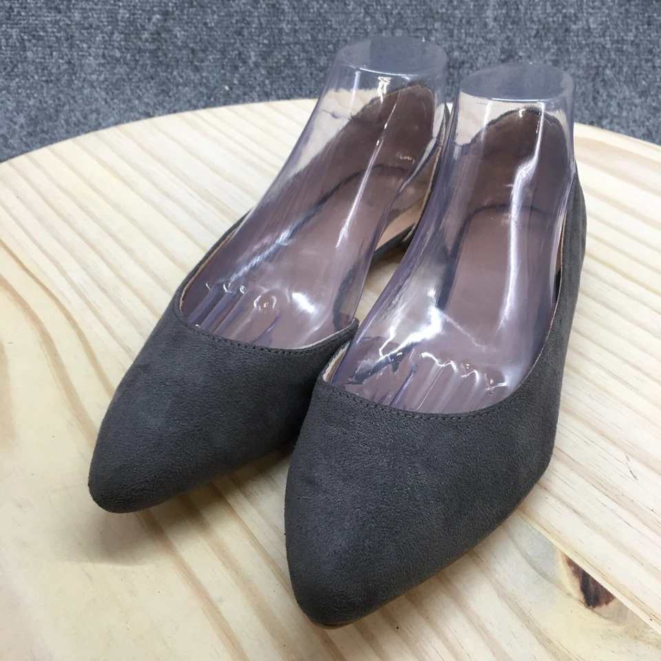 Mossimo Supply Co Zapatos Mujer 9 Anchos DOrsay Pisos Gris Informales Sin Cordones en Punta Foto 3 de 4