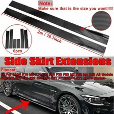 Carbon Fiber Painted Side Skirt Extensions Sp...