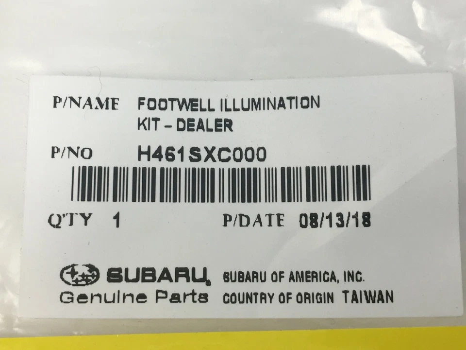 Kit de iluminación interior para reposapiés Subaru Blue Forester Impreza Ascent Crosstrek Foto 2 de 2