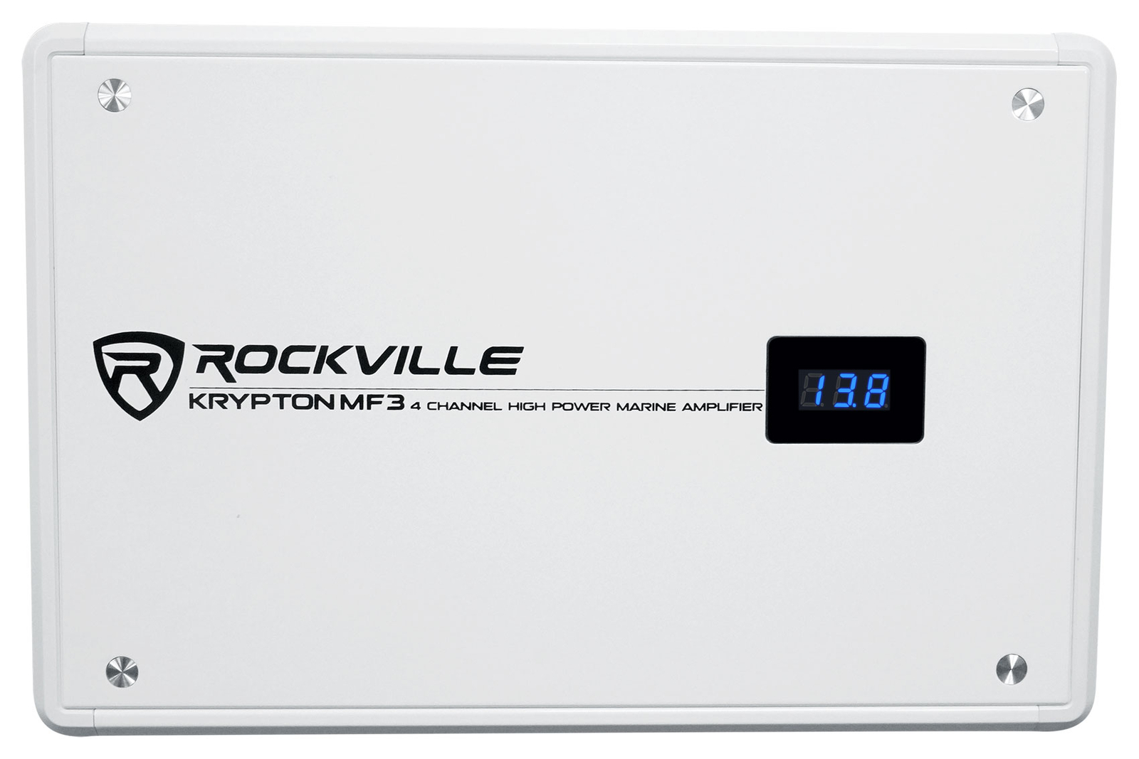 Rockville KRYPTON MF3 1600 Вт Пиковый 4-канальный Белый Морской лодочный усилитель Комплект усилителей