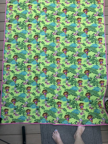 Dora The Explorer Reversible Twin Comforter Bedspread 81x56 - Picture 2 of 15