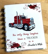 Trucker Wife Front/Back Cover Set for use with Happy Planner