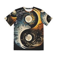 All Over Print T Shirt Yin Yang Balance Meditation Mandala Zen Art Harmony