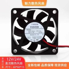 NMB 06015KA-12M-AL 6015 DC12V 0.17A 6CM 2-Wire Silent Cooling Fan