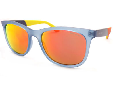 BLOC Sonnenbrille FIJI matt blau/orange mit rot verspiegelten CAT.3 Gläsern FF91