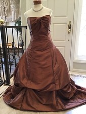 Caterina New evening formal social occasion MOB dress taffeta pick up dress 10
