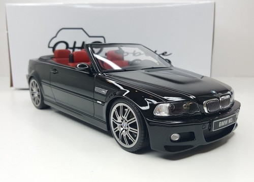118 BMW E46 M3 Convertible Black Red Interior - OT380 OTTO OTTOMOBILE