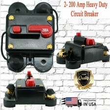 2x 200 Amp Circuit Breaker Replace Fuse Holder Car Marine Stereo Fuse 12V