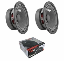 2) DS18 PRO-GM6.4 960W 6.5 Midrange Loudspeaker 4 Ohm Pro Car Mid Bass Speakers
