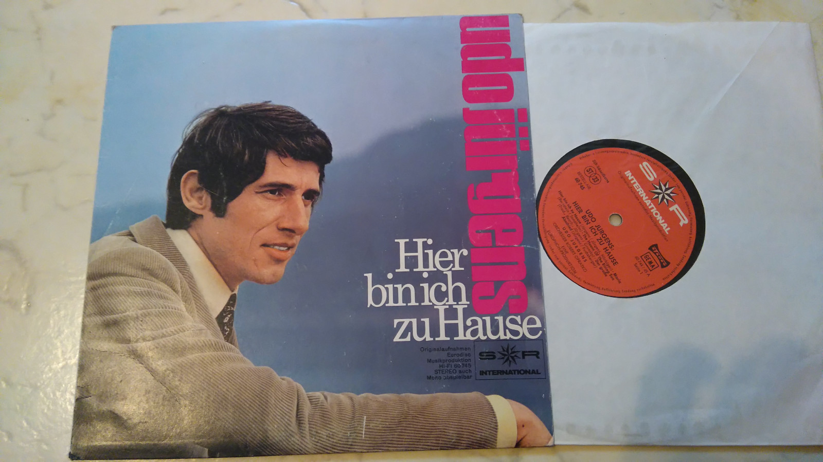 Udo Jürgens Here Bin Ich at Home Rare 10inch Sr International 60s LP