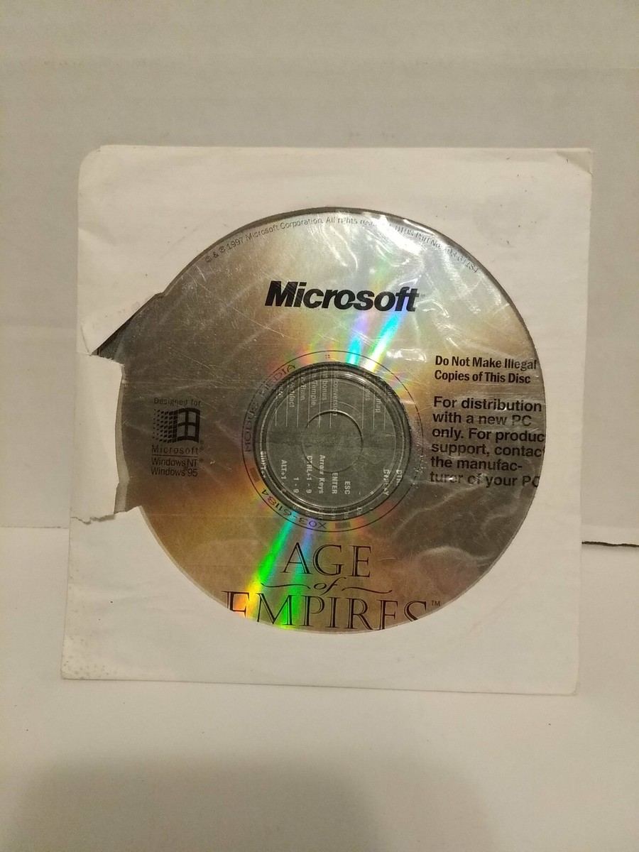 Age Of Empires PC CD-ROM Microsoft Original Game 1997