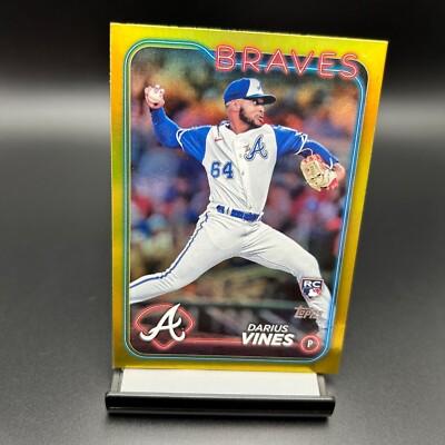 2024 Topps Series 2 #493 Darius Vines Gold Foil RC Atlanta Braves
