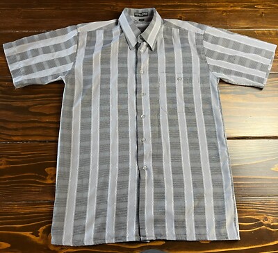Platinum Club Shirt, Men's Size Small, Gray, Microfiber, Button Down