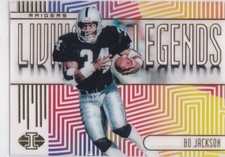 BO JACKSON Los Angeles Raiders LIVING LEGENDS Panini Illusions Football INSERT!