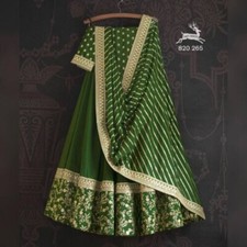 Latest Attractive Party Wear Satin Silk Lehenga Choli With Dupatta For Girls