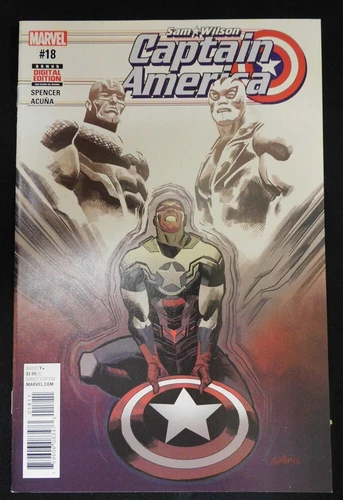 CAPTAIN AMERICA SAM WILSON 18 MARVEL COMIC RAYSHAUN LUCAS SPENCER 2017 VF/NM