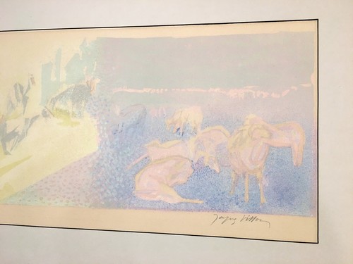Jacques Villon Original Lithograph "Pastoral" Hand Signed - Vincent Price Coll. - Picture 3 of 9