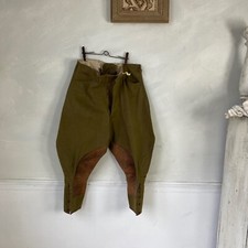 Vintage English pants Riding breeches Equestrian wool Cotton Pants 1930-40