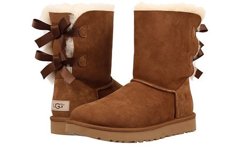 ugg womens bailey bow boots chestnut