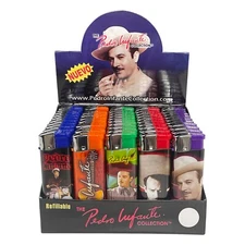 100 PACK Refillable Cigarette Lighters Pedro Infante Image - Wholesale