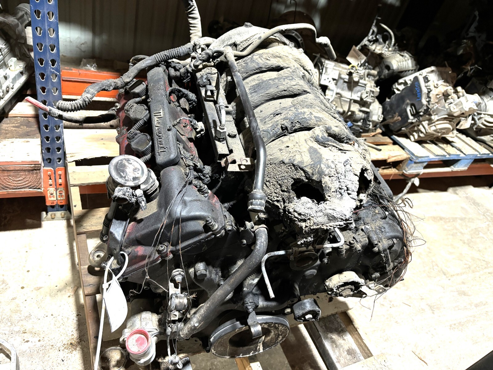 2007 MASERATI QUATTROPORTE 4.2L V8 Engine Motor Long Block 55k BURN SURVIVOR 658