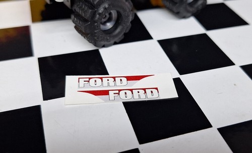 WATERSLIDE - Red/Silver FORD Bronco Decal SET fit 1:43 Stomper Semi Trucks READ - Picture 2 of 3