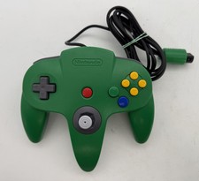 Official Nintendo 64 N64 Green Controller Clean tested 7/10 OEM Stick