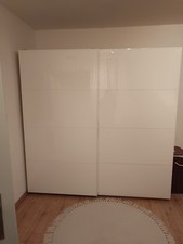 IKEA Pax Kleiderschrank, Weiß/Hochglanz