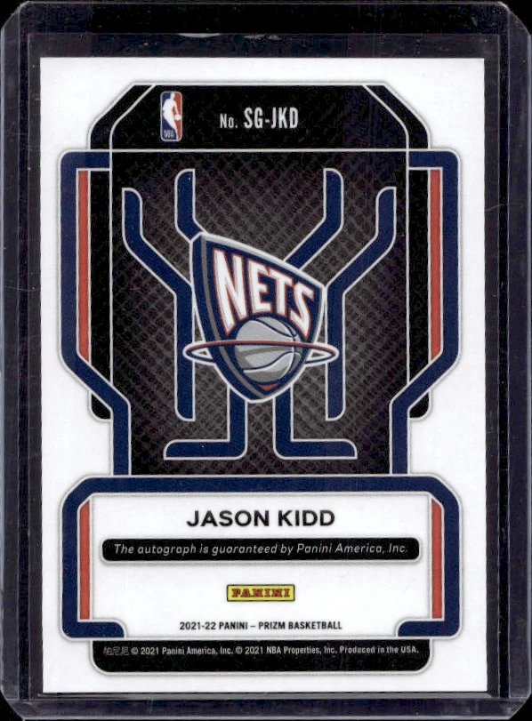 Baloncesto Panini Prizm 2021-2022 Jason Kidd automático Foto 2 de 2