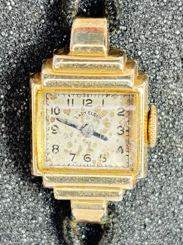 Lady Elgin Petite Watch, Rare Genuine Vintage Style, 14k Gold Filled Case - Picture 2 of 14