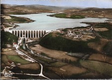 CPSM 58. VUE AERIENNE DU BARRAGE DE PANNESSIERES PRES CHAUMARD.