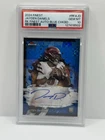 2024 Topps Finest Rookie Finest Auto Jayden Daniels Blue Checkerboard /99 PSA10