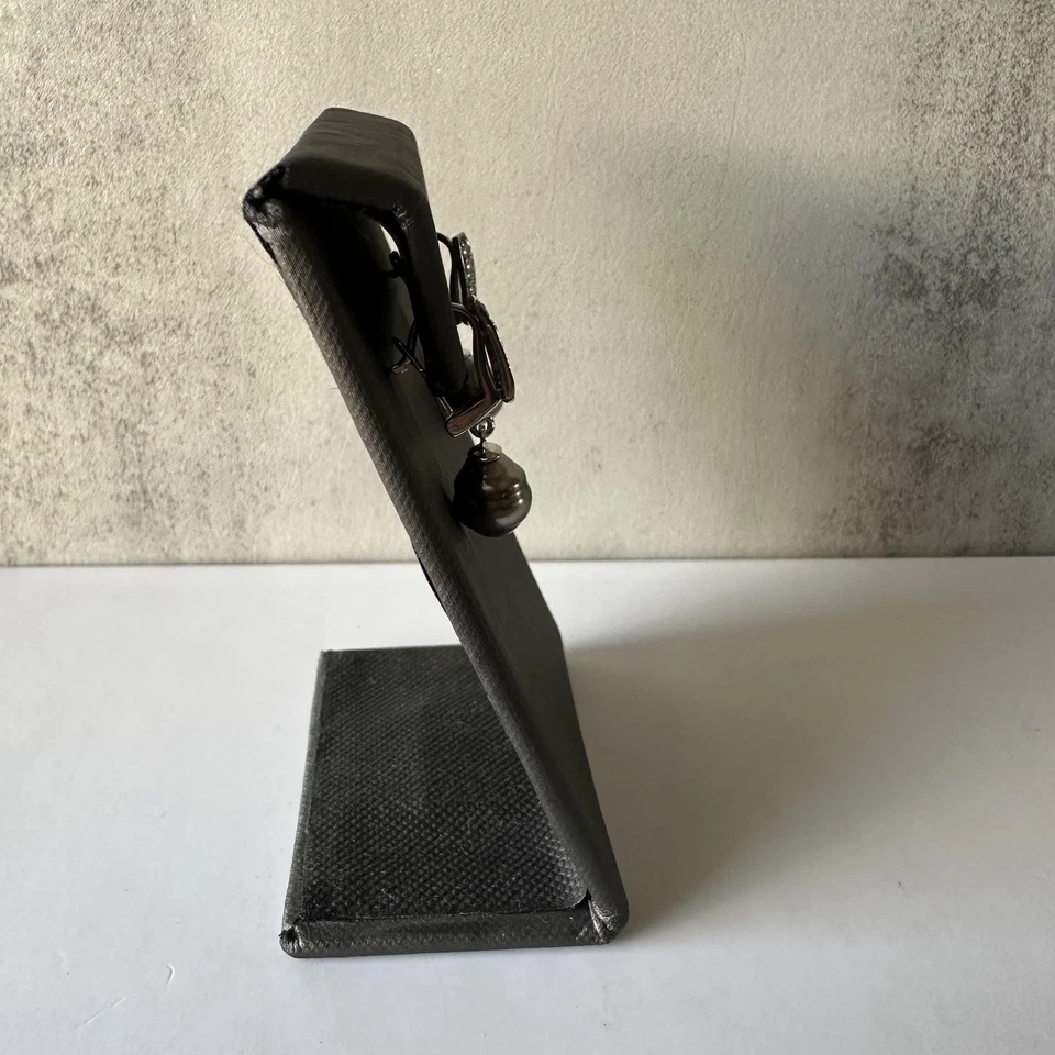 Estate Pearl and Diamond Drop Earrings in 14kt White Gold, Pre-Loved - Image 3 of 4