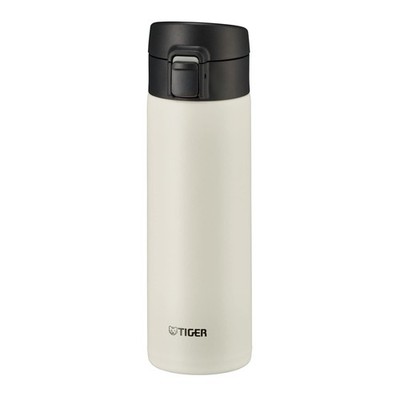 Tiger thermos water bottle 480ml Mug one touch Lightweight MKA-K048WK White