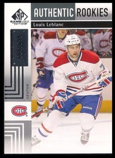 Louis Leblanc 2011-12 SP Game Used #/699 Rookie Card!!