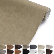 Faux Leather Vinyl Upholstery Fabric by The Yard, 1.3mm Thick Soft Anti-Scrat...