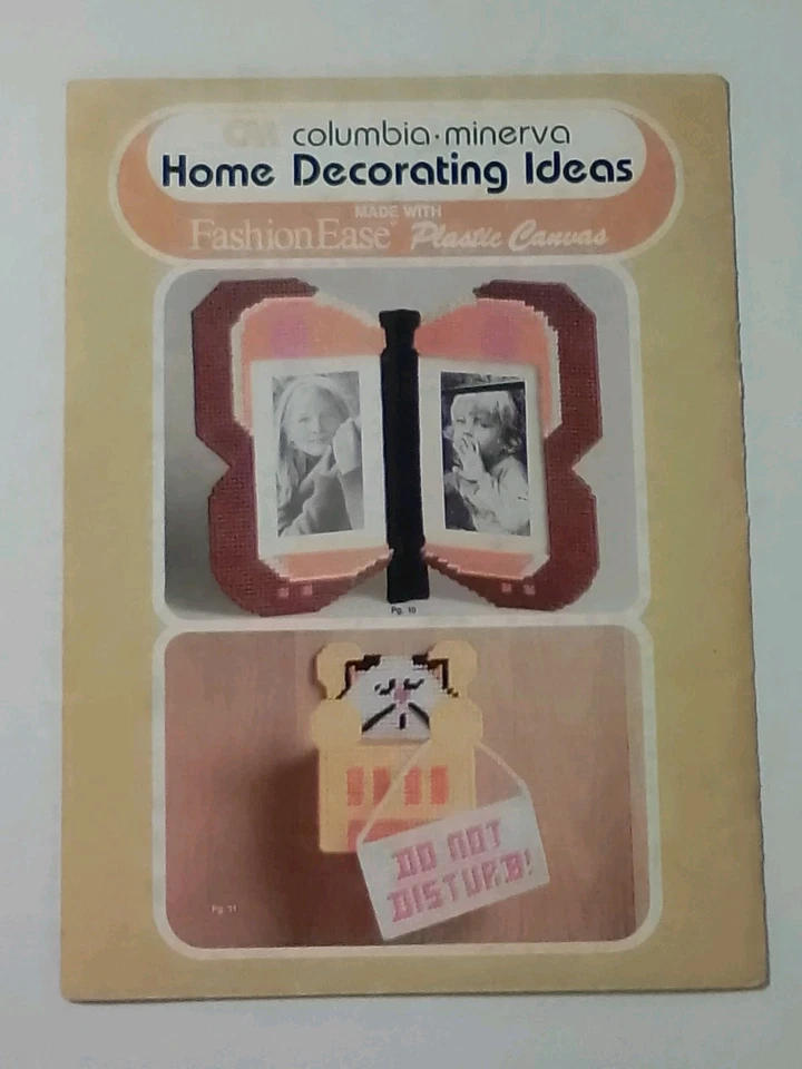 Columbia Minerva 1970s Home Decorating Plastic Canvas Patterns Vintage Book 665 - Image 2 of 4
