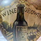 Wine Country Ceramic Decor Pot Vase Flat Jar Painted Vine Growing Bordeaux 1855 — photo 2