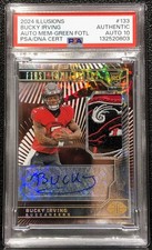 2024 PANINI ILLUSIONS BUCKY IRVING #133, ROOKIE, AUTO, FIRST IMPRESS SER #8/10