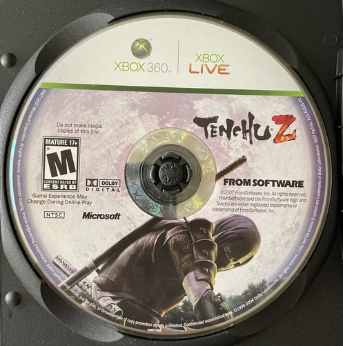 Tenchu Z (Microsoft Xbox 360, 2006) Disc Only *TESTED*