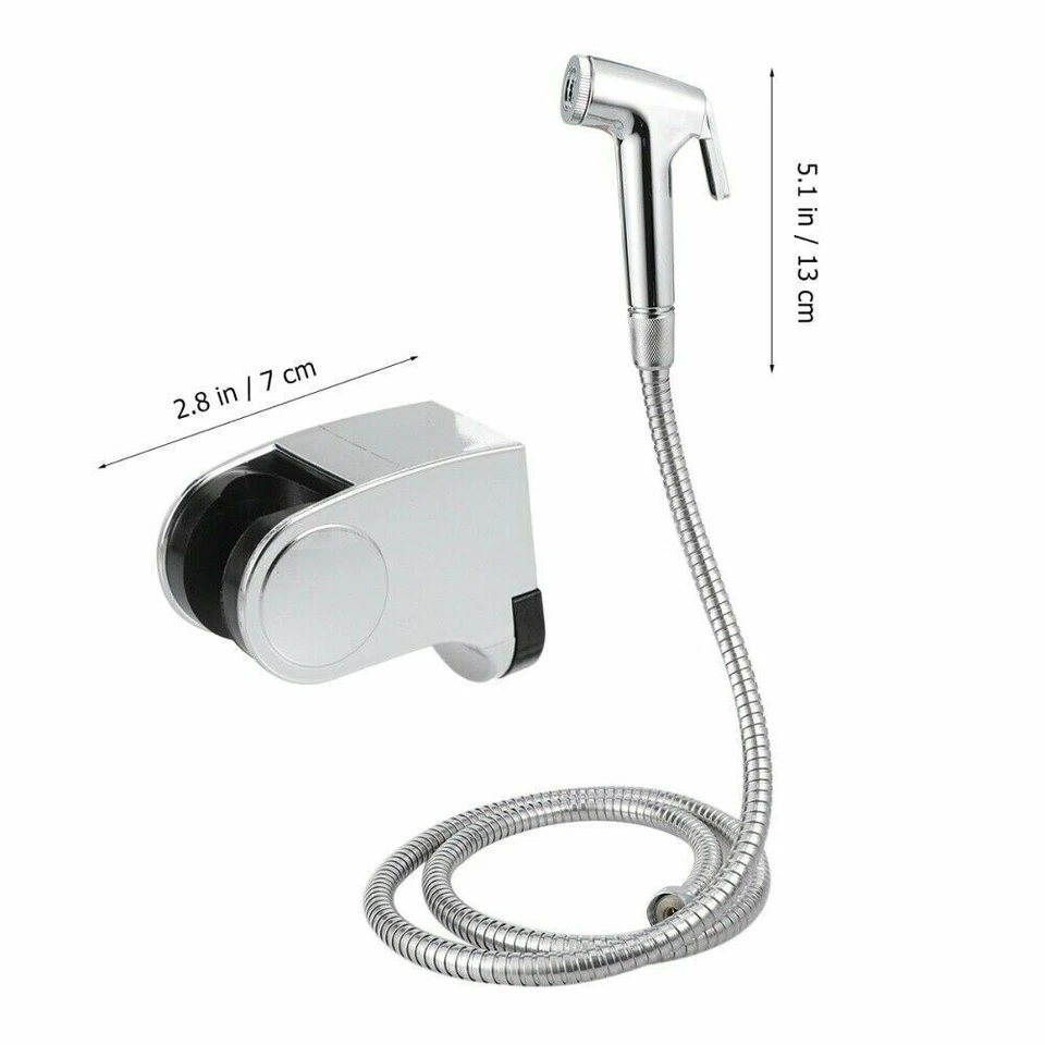 Bidet Brause Waschbeckenbrause Duschbrause Handbrause mit Schlauch Set Edelstahl - Bild 2 von 4