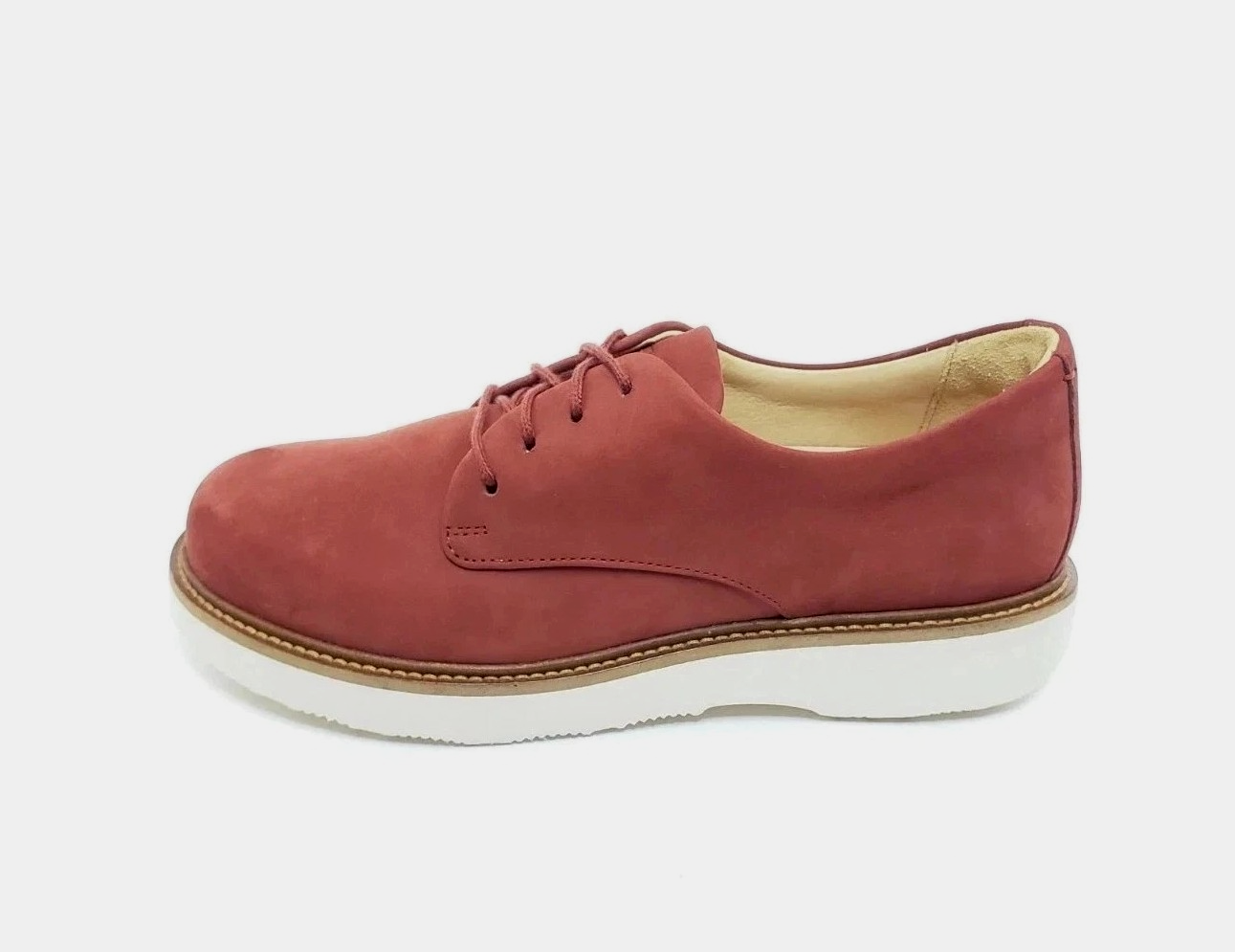 SAOLA Samuel Hubbard Free Nubuck Oxford pelle ruggine stringata suola Vibram donna taglia 8