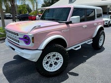 2025 Ford Bronco PINK PEARL BAYSHORE BRONCO ITALIAN LEATHER HARDTOP
