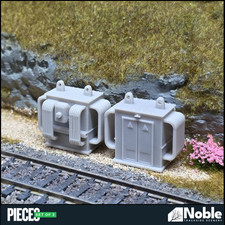 Model Railway layout Scenery electrical transformer 1:76 OO gauge x2