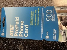 BRAND NEW AT T PREPAID PHONE CARD 900 MINUTES 2004 NEVER USED DOES NOT EXPIRE