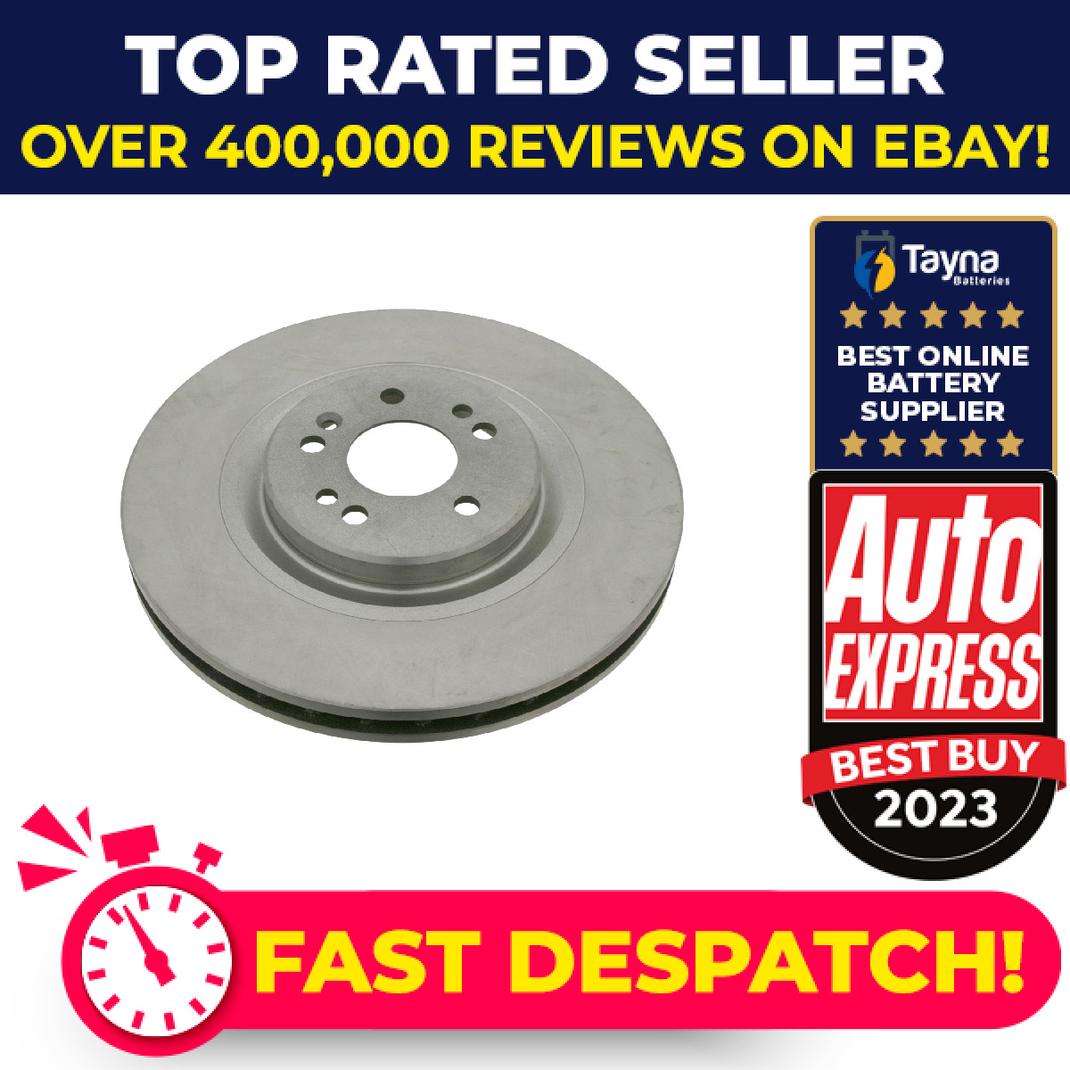 2x Brake Discs Pair Vented fits MERCEDES ML55 AMG W163 5.4 Front 00 to 05 345mm