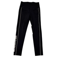 Harley Davidson Size M Activewear Leggings Black White Track Stripe Logo NWT
