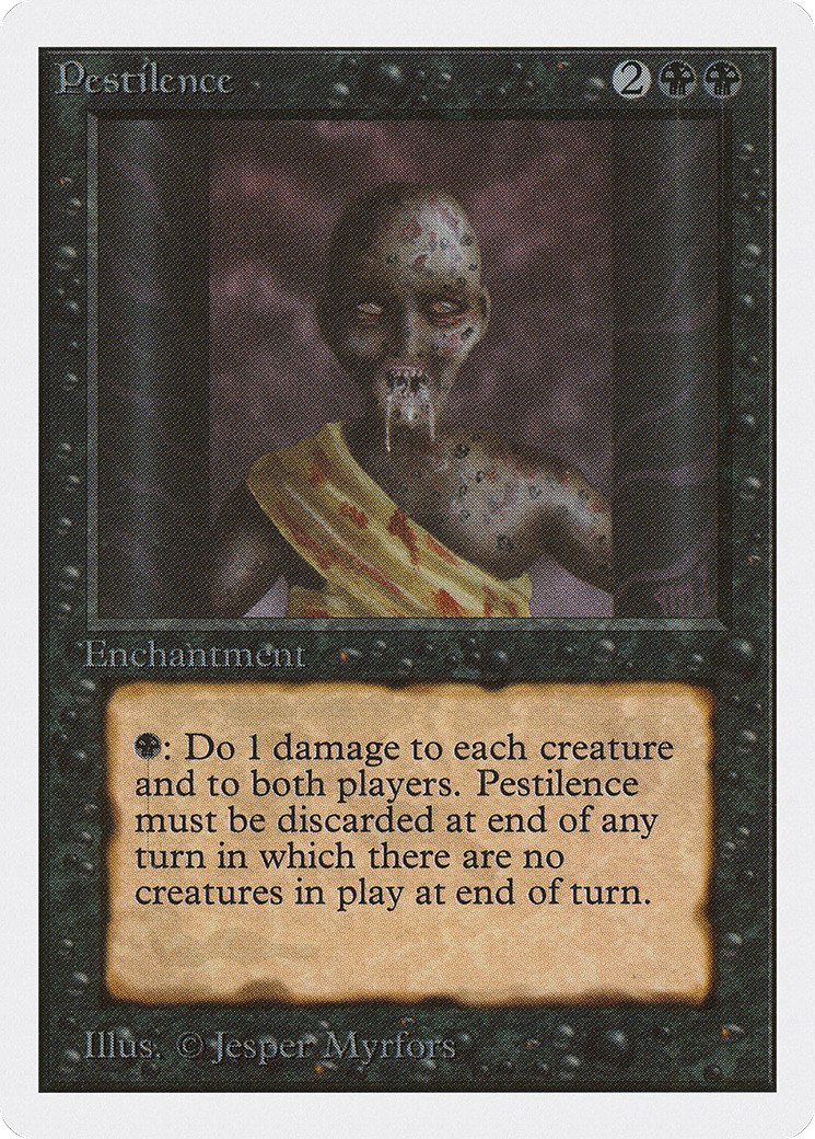 Pestilence (HP) Unlimited Edition 2ED Magic MTG
