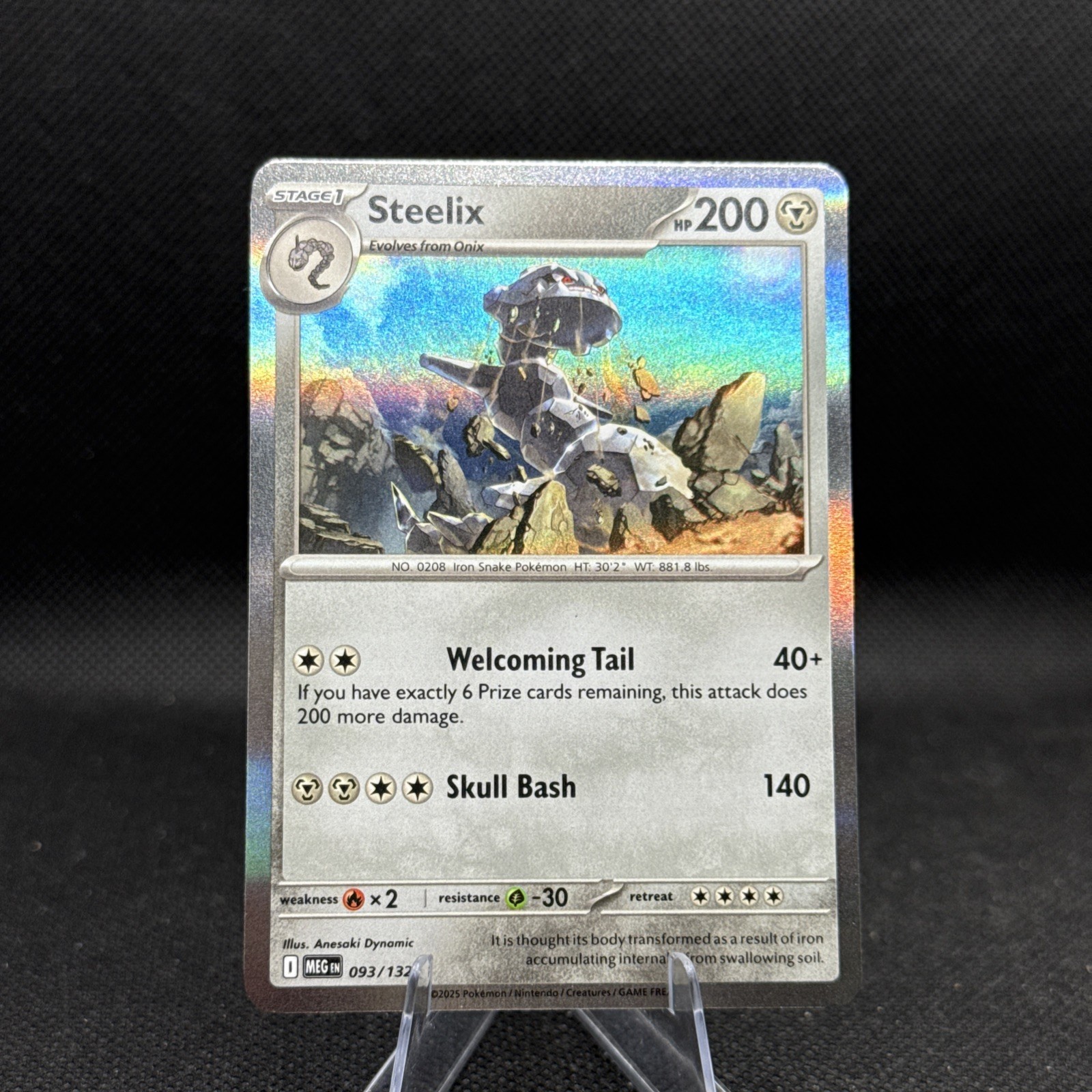 Steelix 093/132 Me01: Mega Evolution Holo - Pokemon TCG NM