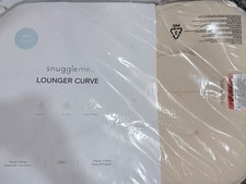 Snuggleme Lounger Curve Baby Lounger, Beige 0-6m, Sensory Design, Organic